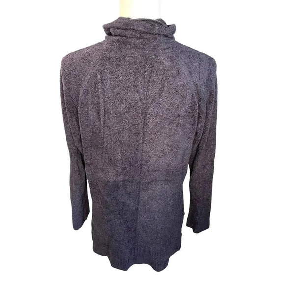 Isaac Mizrahi‎ Live Women’s Small Fuzzy Black Turtleneck - Picture 3 of 4